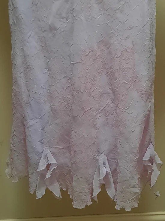 CDC Petite Lavender Ruffled V-Neck Cocktail Dress - Picture 7 of 10